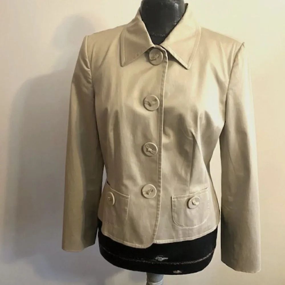 Talbots Kakhi Stretch blazer, size 10
